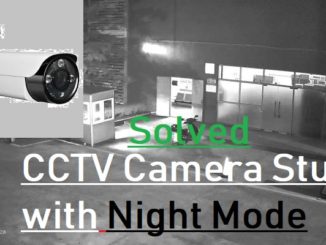 CCTV Camera only showing black and white Video Feed