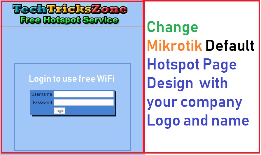 Customize MikroTik Hotspot login page