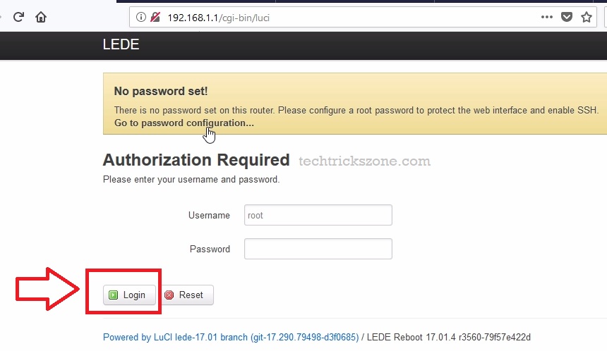 Lede Point to Point configuration in mode