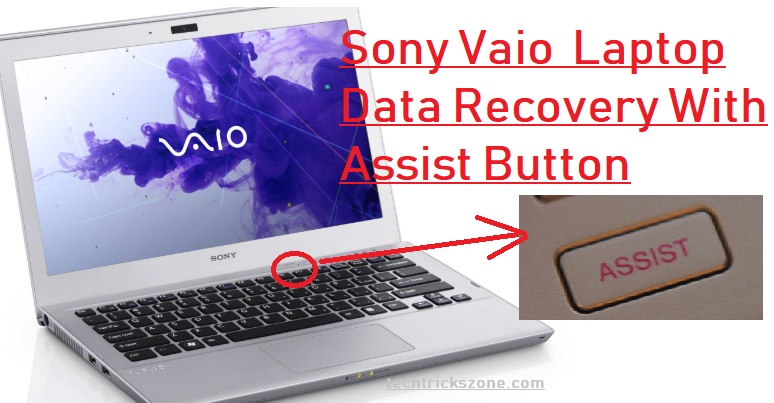 Sony Vaio Latitude Data recovery with Assist Button