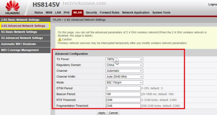 huawei e5186 configuration