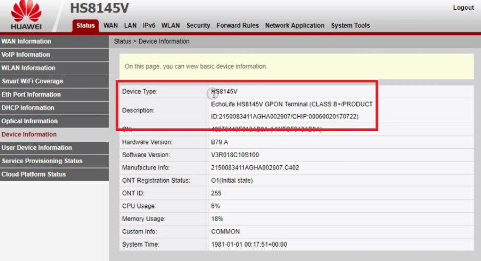 huawei ont config state failed