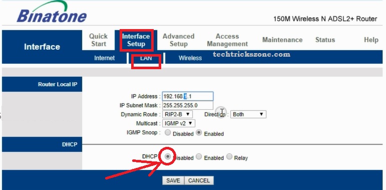 Airtel ADSL modem Repeater mode enable