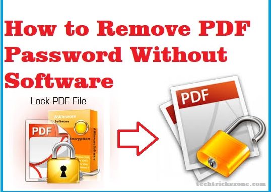 how to remove password on pdf