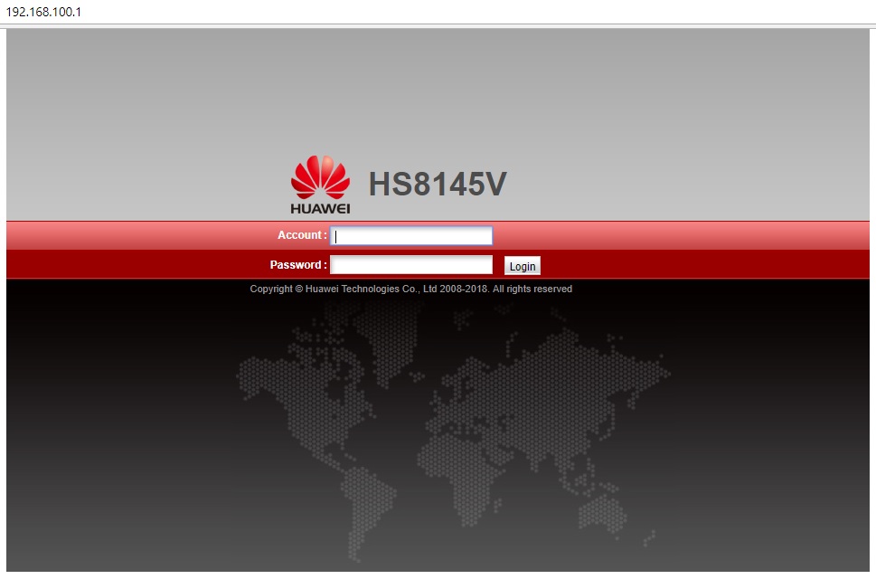 huawei optical network terminal hg8240h gpon