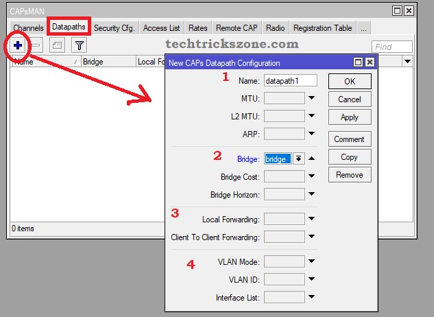 mikrotik capsman local forwarding