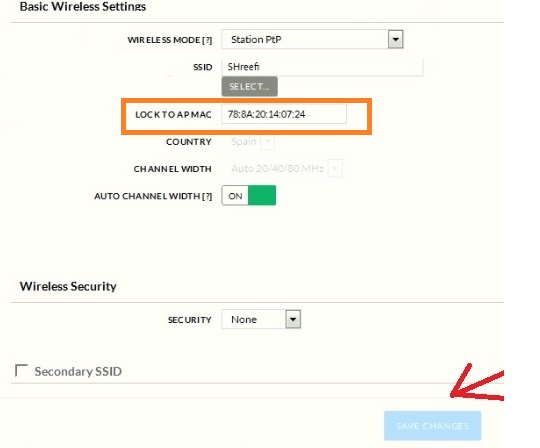 How to configure PowerBeam PBE-5AC-500