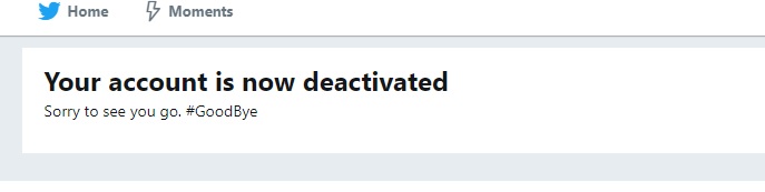 delete twitter account without email