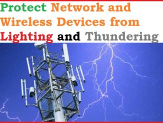Protect Network and Wireless Devices from Lighting and Thundering