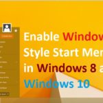 Get Windows 7 Classic Style Menu in Windows 8