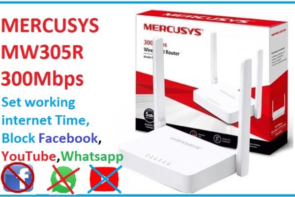 website block and Parental control in mercusys wifi router