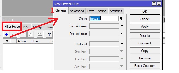 mikrotik default firewall