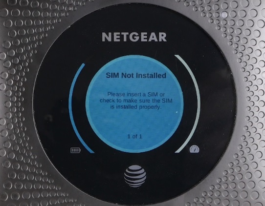configuration of Netgear Nighthawk LTE Mobile Hotspot Router (MR1100)
