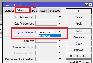 mikrotik block facebook