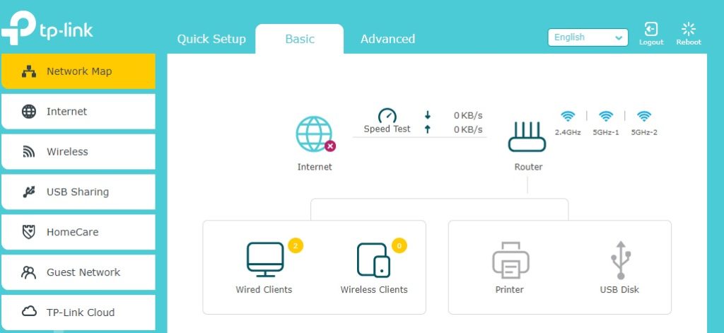 TPLINK Archer AC5400 Broadband Wireless Router LN75371 configuration