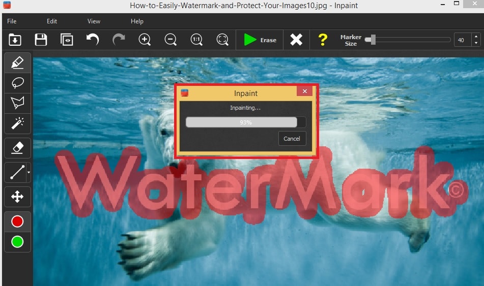 online watermark remover video