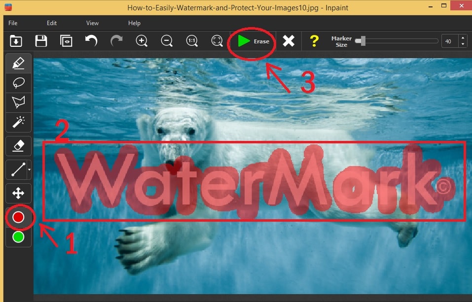 How to remove watermarks from an image