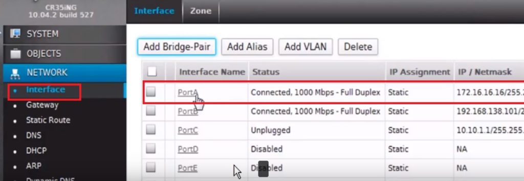 cyberoam firewall rule lan to wan