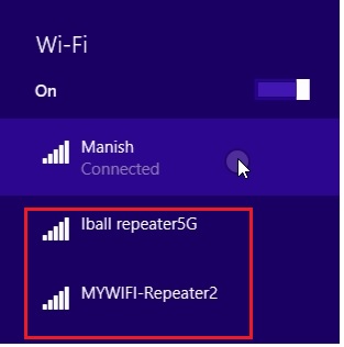 iball repeater wifi password change