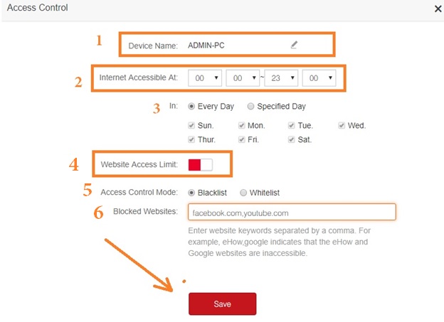 Block and Restrict Access to Specific Websites from Router