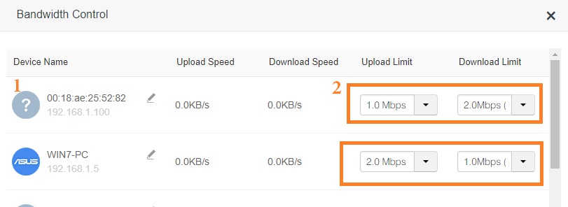 how to set download and upload speed in iball wrb303