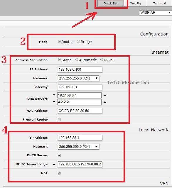 how to configure mikrotik hap mini