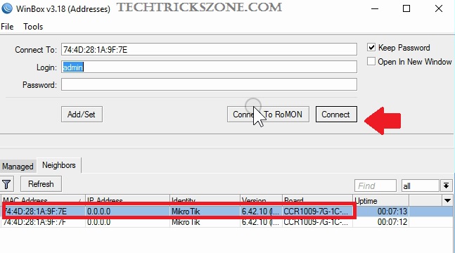 mikrotik cloud core router ccr1009-8g-1s reset
