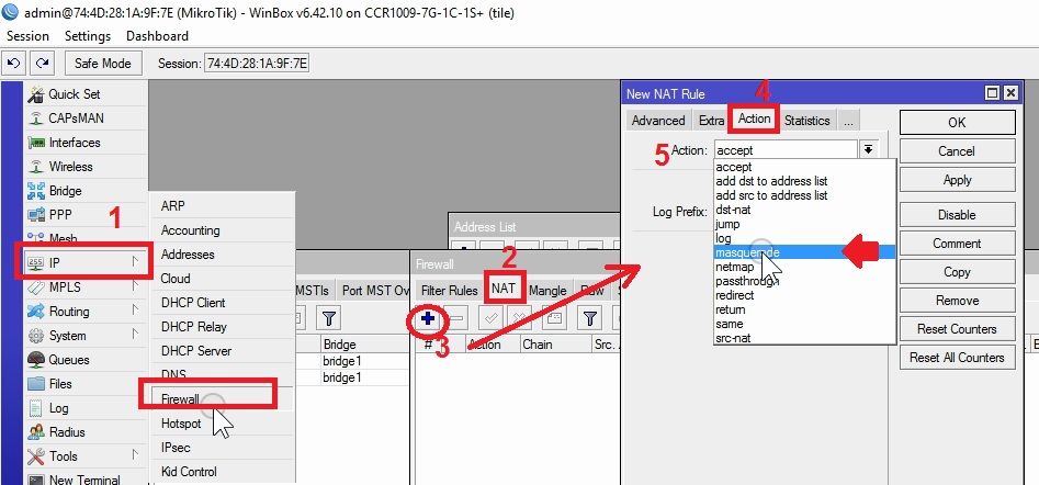 mikrotik cloud core router console port