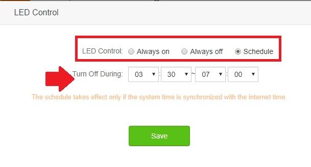 How To Enable Sleeping Mode In Wifi Router And Led Light Turn Off