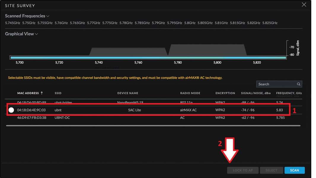 ubnt nanobeam m5 configuration