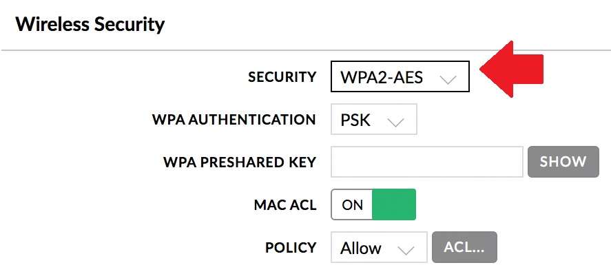 ubnt device configuration