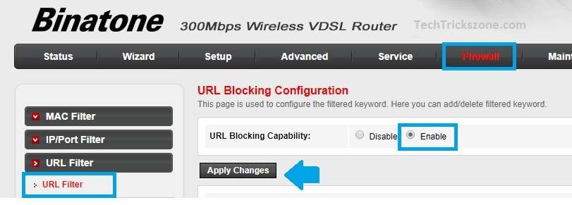 Airtel VDSL Router Beetel 777VR1 port forward