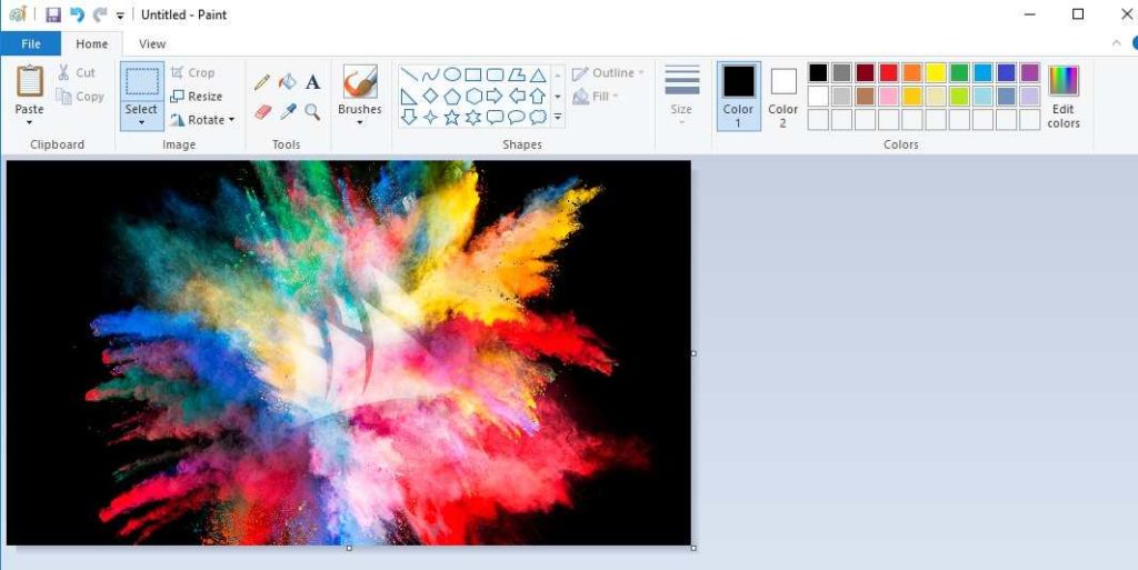 how to convert image format in windows paint