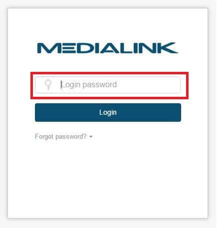 reset medialink router password