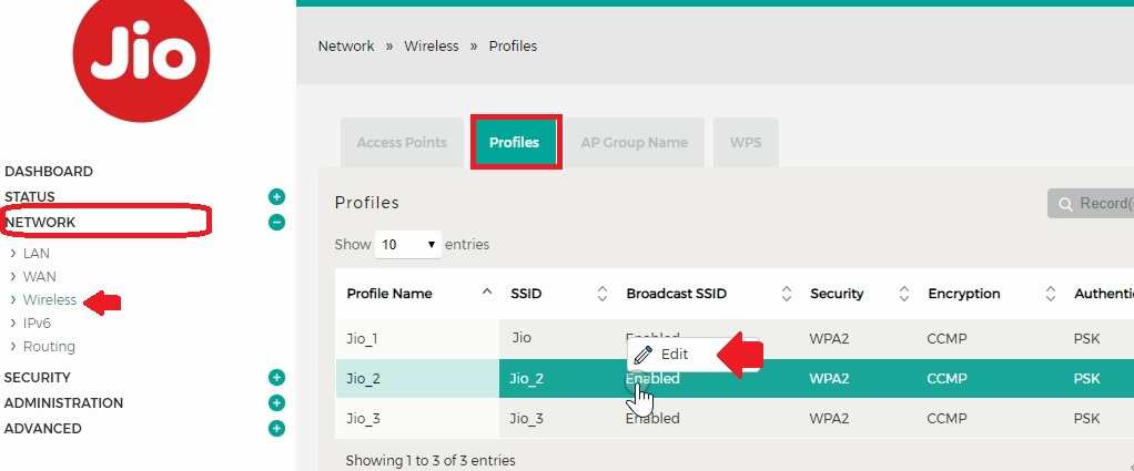 jio giga fiber router wifi configuration