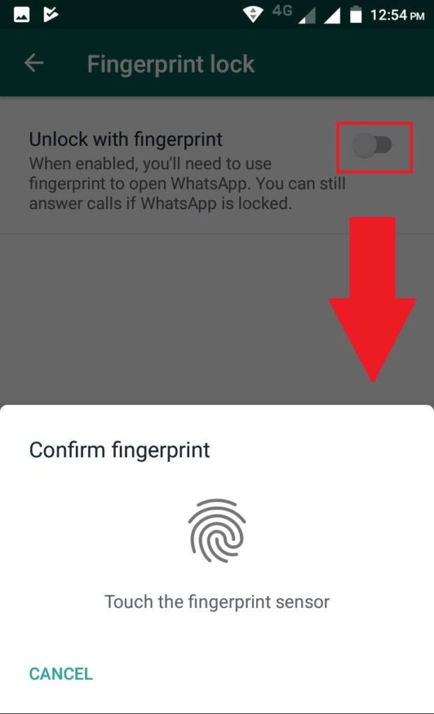 How to put a Face or Fingerprint “Lock” on WhatsApp
