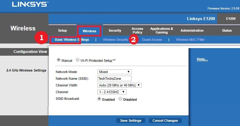 cisco linksys router setup