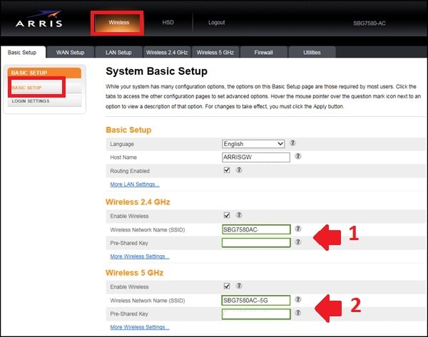 arris sb8200 mac address