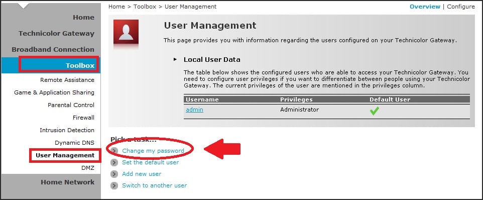 mediacom technicolor modem login