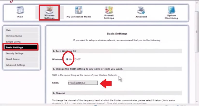 frontier router internet issue