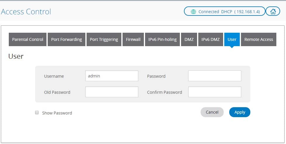 spectrum internet router login