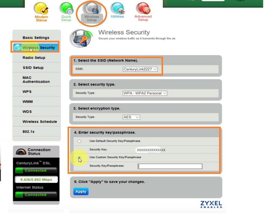 centurylink router default password