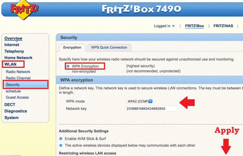 fritzbox 7360 192.169.1