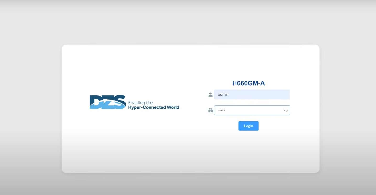 DZS H660 Default Login - Username, Password and IP Address